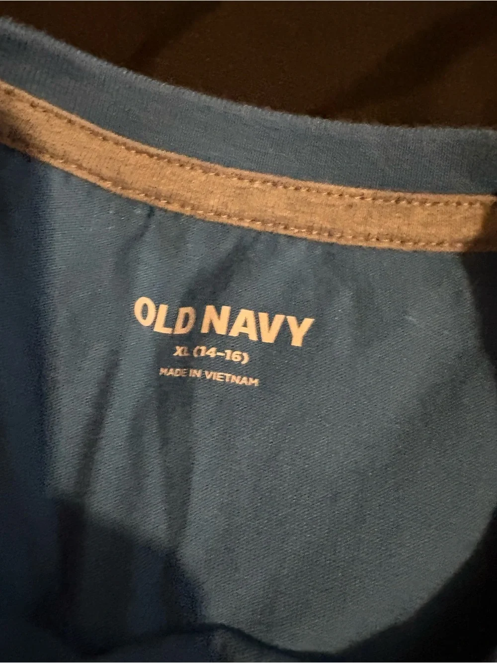 Old Navy Blue Short-Sleeve Shark Print Tee